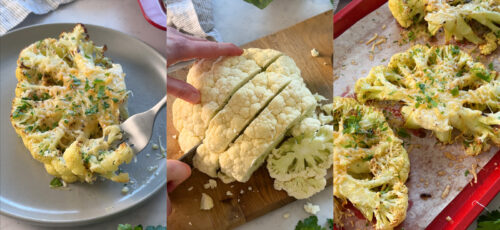 Garlic-Parmesan Cauliflower Steaks